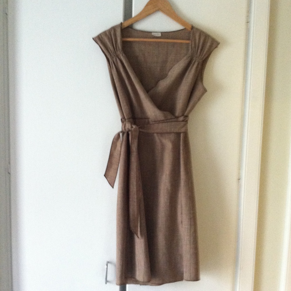 Wool wrap dress